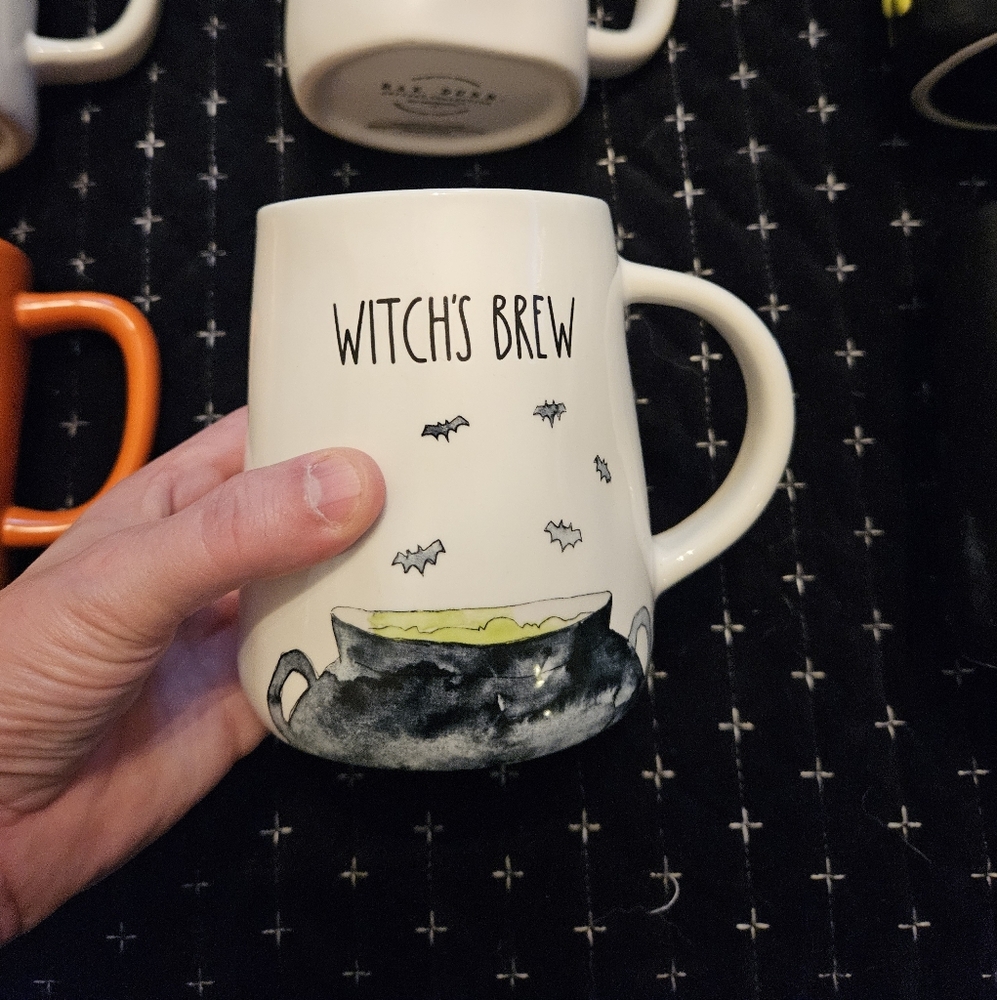 RAE DUNN Witch's Brew Halloween Mug 2023 Watercolor Series